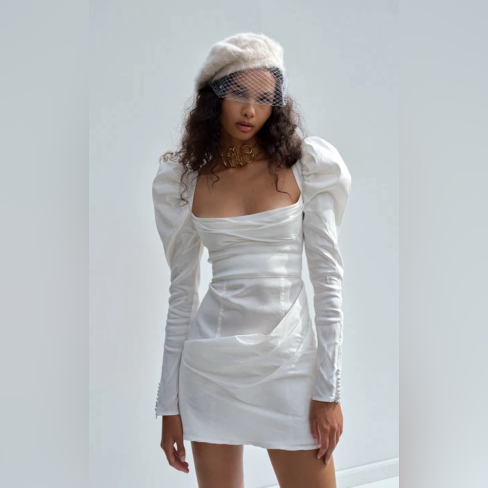 NWT For love and lemons 🍋 bride mini dress